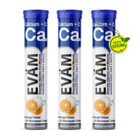 EVÄM Calcium + Vitamin C Brausetabletten - 3 Set