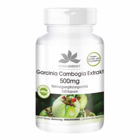 GARCINIA CAMBOGIA Extrakt 500 mg Kapseln