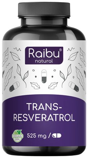 Resveratrol Kapseln Hochdosiert 525 mg - RAIBU