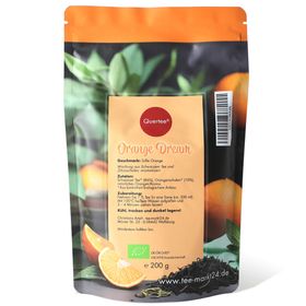 Quertee® - BIO Schwarztee Orange Dream