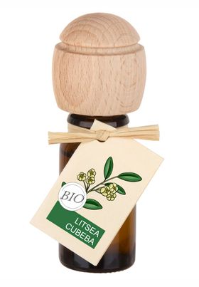 Traumduft Piccolino Litsea Cubeba Duftöl – Handgefertigt, ätherische Öle, Buchenholzverschluss