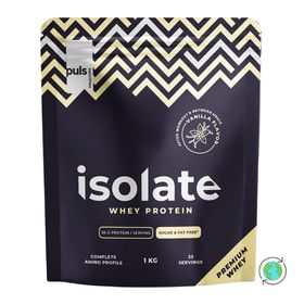 Puls Nutrition Whey Isolate Proteindrink mit Vanillegeschmack