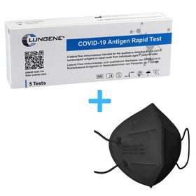 Clungene® Antigentest + GRATIS FFP2 Maske - langes