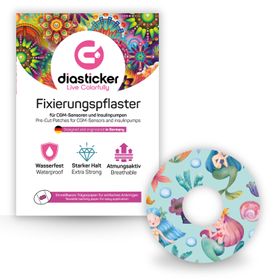 Diasticker® FreeStyle Libre 3 / 3 Plus Fixiertapes "Lovely Mermaids"
