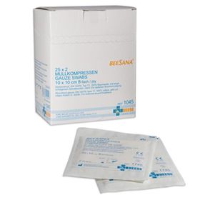 Beese Medical sterile Mullkompressen 8- lagig 25 x 2 Stück 5 x 5 cm