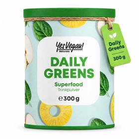 Daily Greens Pulver Superfood Pulver (300g = 30 Port.) - 25 Pflanzen, Vitamine, Milchsäurebakterien