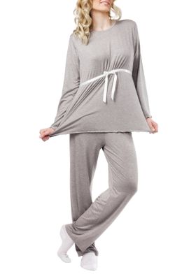 MYSANITY® Schwangerschaftspyjama, Grau
