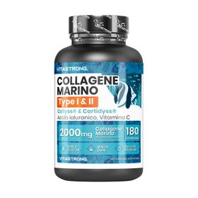Vitastrong Marin Kollagen, Typ 1&2 Collyss® & Cartidyss® - 180 Tabletten