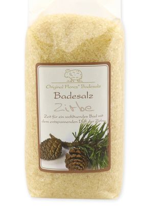 Badesalz Badezusatz Zirbe mit Bio Schafmilch
