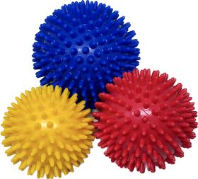 Igelball 3er-Set (blau - rot - gelb )