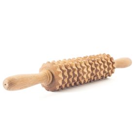tuuli Anti Cellulite Massagegerät Massageroller Roller mit Griff Maderotherapie aus Holz