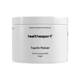HEALTH & SPORT Taurin Pulver Vegan, Energie, Muskelaufbau, Sportlernahrung