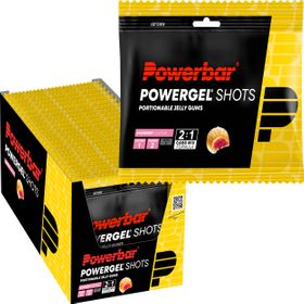 POWERBAR PowerGel Shots Himbeere High Carb Energie Gummis koffeinfrei