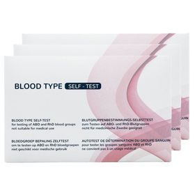 Blutgruppen Schnelltest 3-pack - Blutgruppe Test - Blutgruppen Bestimmen Schnelltest - The Tester