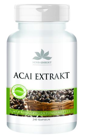 Warnke Vitalstoffe | Acai Extrakt 15-fach konzentriert