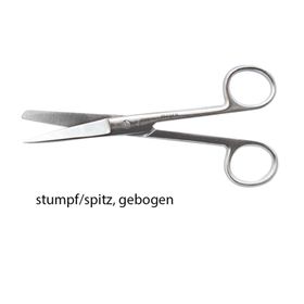 megro chirurgische Schere 14,5 cm gebogen spitz/stumpf
