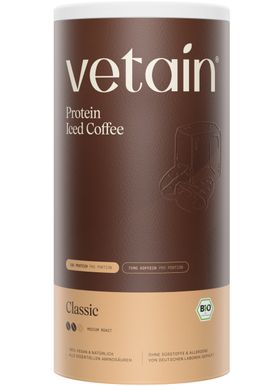 VETAIN BIO Vegan Protein Pulver - Iced-Coffee - 20g Eiweiß pro Portion - Ohne Zuckerzusatz