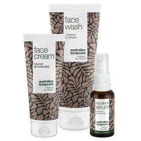 Australian Bodycare Set für juckende und sehr trockene Haut im Gesicht