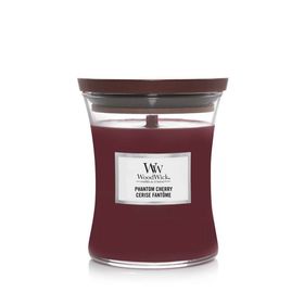 Woodwick Phantom Kirsche duftende Kerze mit Holz Docht