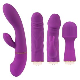 Lumunu 4-in-1 Vibrator mit 4 austauschbaren Aufsätzen