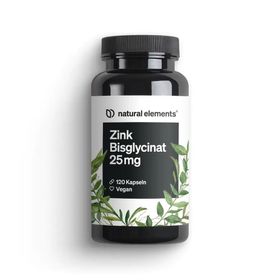 natural elements Zink Bisglycinat Kapseln 25mg