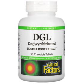 Natural Factors, DGL (Süßzholzwurzel-Extrakt),vegane Kapseln