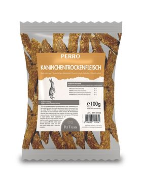 PERRO Kaninchentrockenfleisch - Kausnack für Hunde