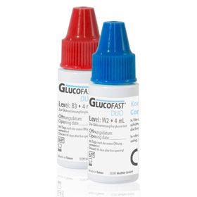Glucofast Duo Blutzucker-Kontrolllösung - Zur Verwendung mit dem Glucofast Duo Blutzucker-Mess