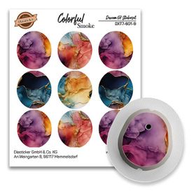 Diasticker® Dexcom G7 Stickerset "Colorful Smoke"