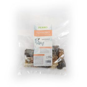 PERRO Fisch Kausnack Lachshaut Rollen für Hunde
