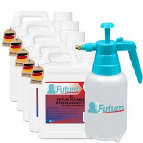 FUTUM 5x2L Schaben- / Kakerlakenspray + 2L Sprüher