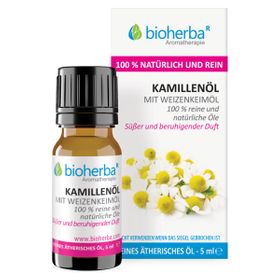 Kamillenöl mit Weizenkeimöl 100 % Reine und Natürliche Öle 5 ml PZN 17950266