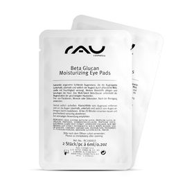 RAU Cosmetics Beta Glucan Moisturizing Eye Pads (8 Paar) mit Panthenol & Aloe Vera