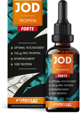 ProFuel - Jod Tropfen FORTE 1000x mit 150 µg Jod pro Tropfen