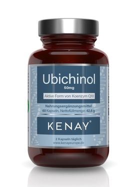 Ubichinol 50 mg Aktive Form von Koenzym Q10  KENAY®