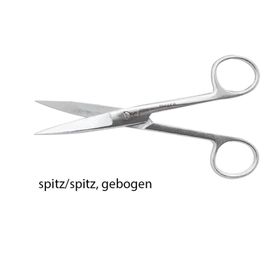megro chirurgische Schere 14,5 cm gebogen spitz/spitz