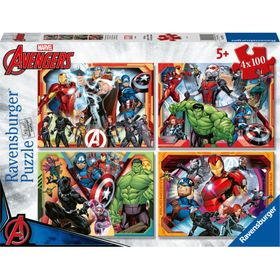 ravensburger Puzzle Mighty Avengers 4x100 Teile