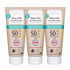 MABYEN Baby & Kids Sonnencreme LSF 50 3er Set