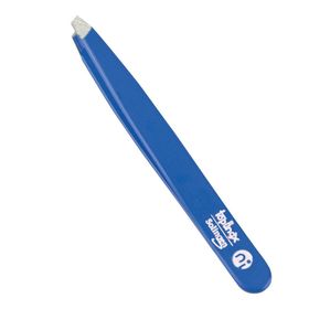 Niegeloh Solingen Pinzette, schräg, rostfrei, TopInox, Blau