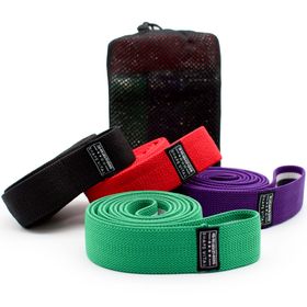 SHAPEVITAL Widerstandsbänder aus hochwertigen Textilfasern 4er Set Trainingsbänder