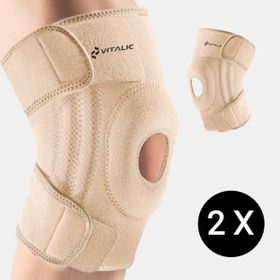 VITALIC 2x Patellabandage – Kniebandage – Kniegurt – Knieunterstützung
