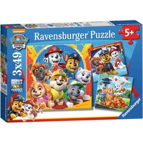 Puzzle 3x49 teile paw patrol 05048 ravensburger