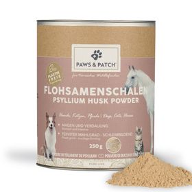 PAWS&PATCH FLOHSAMENSCHALEN PULVER für Hunde, Katzen und Pferde