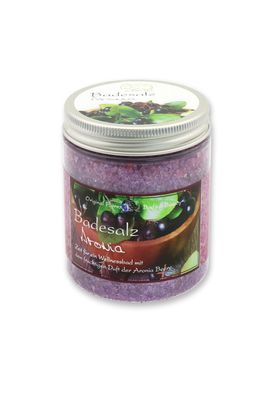 Badesalz Aronia im dekorativen Glas