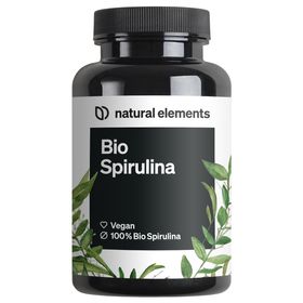 natural elements Bio Spirulina Presslinge – 500 Tabletten – in Deutschland produziert