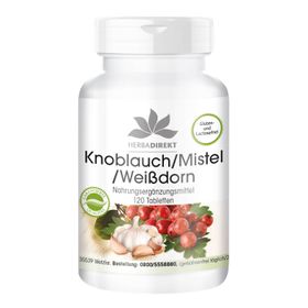 KNOBLAUCH MISTEL Weißdorn Tabletten