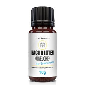 Saint Nutrition® Bachblüten Kügelchen für Erwachsene | sanfte Unterstützung bei Stress