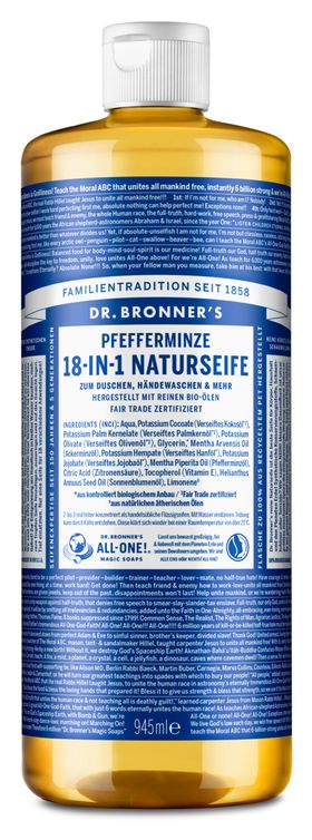 Dr. Bronner's Flüssigseife Pfefferminze