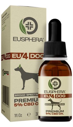 CBD-Öl für das Wohlbefinden von Hunden mit beruhigender Wirkung | EU4DOG - Eusphera