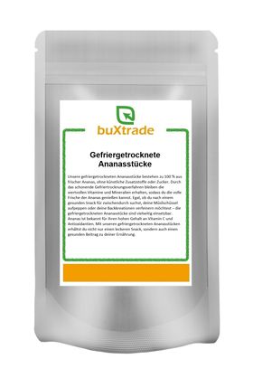 buXtrade Gefriergetrocknete Ananasstücke
